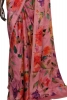 Designer Floral Pure Satin Crepe Silk Saree